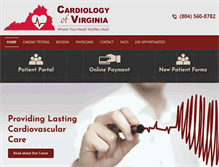 Tablet Screenshot of cardiovirginia.com